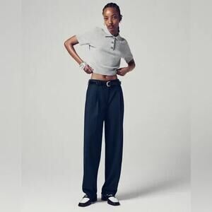 J.Crew Tall Essential pant in city twill Navy blue T4